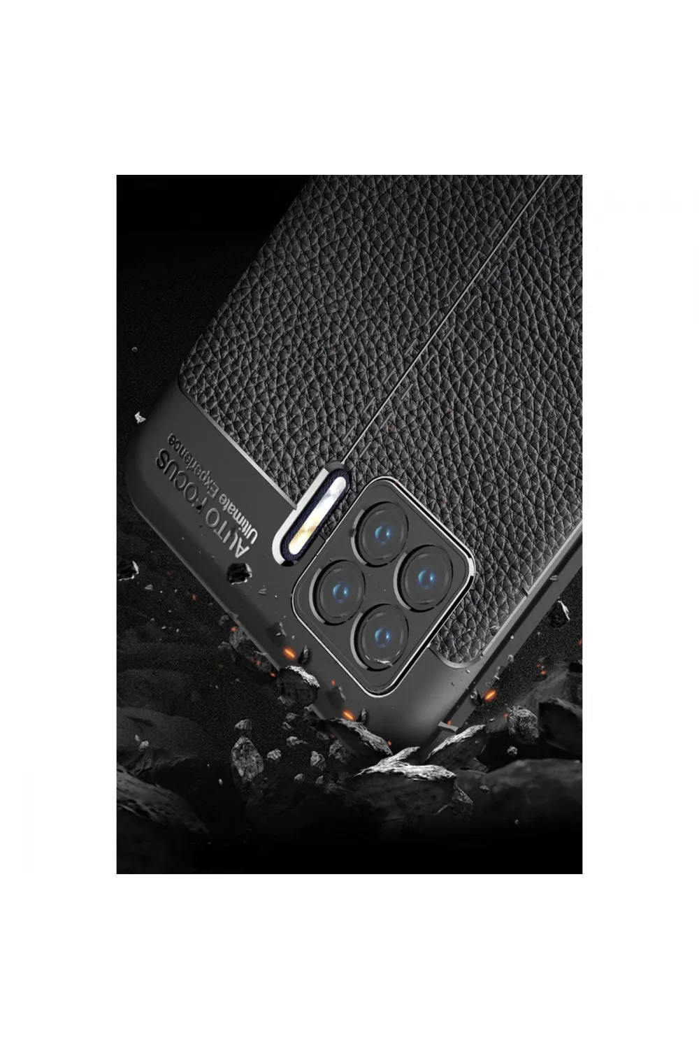 Oppo A73 Kılıf Auto Focus Kapak - Siyah