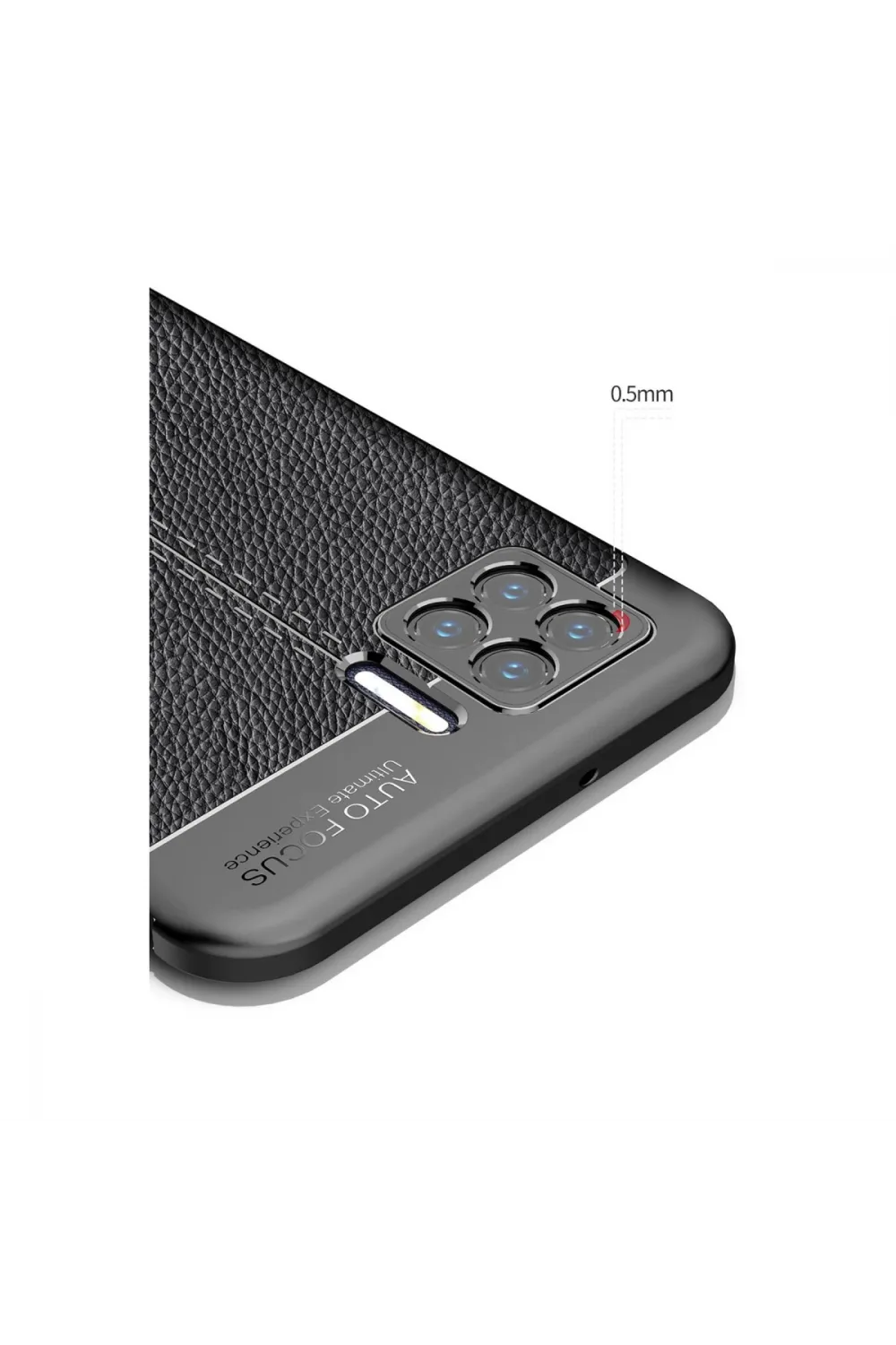 Oppo A73 Kılıf Auto Focus Kapak - Siyah
