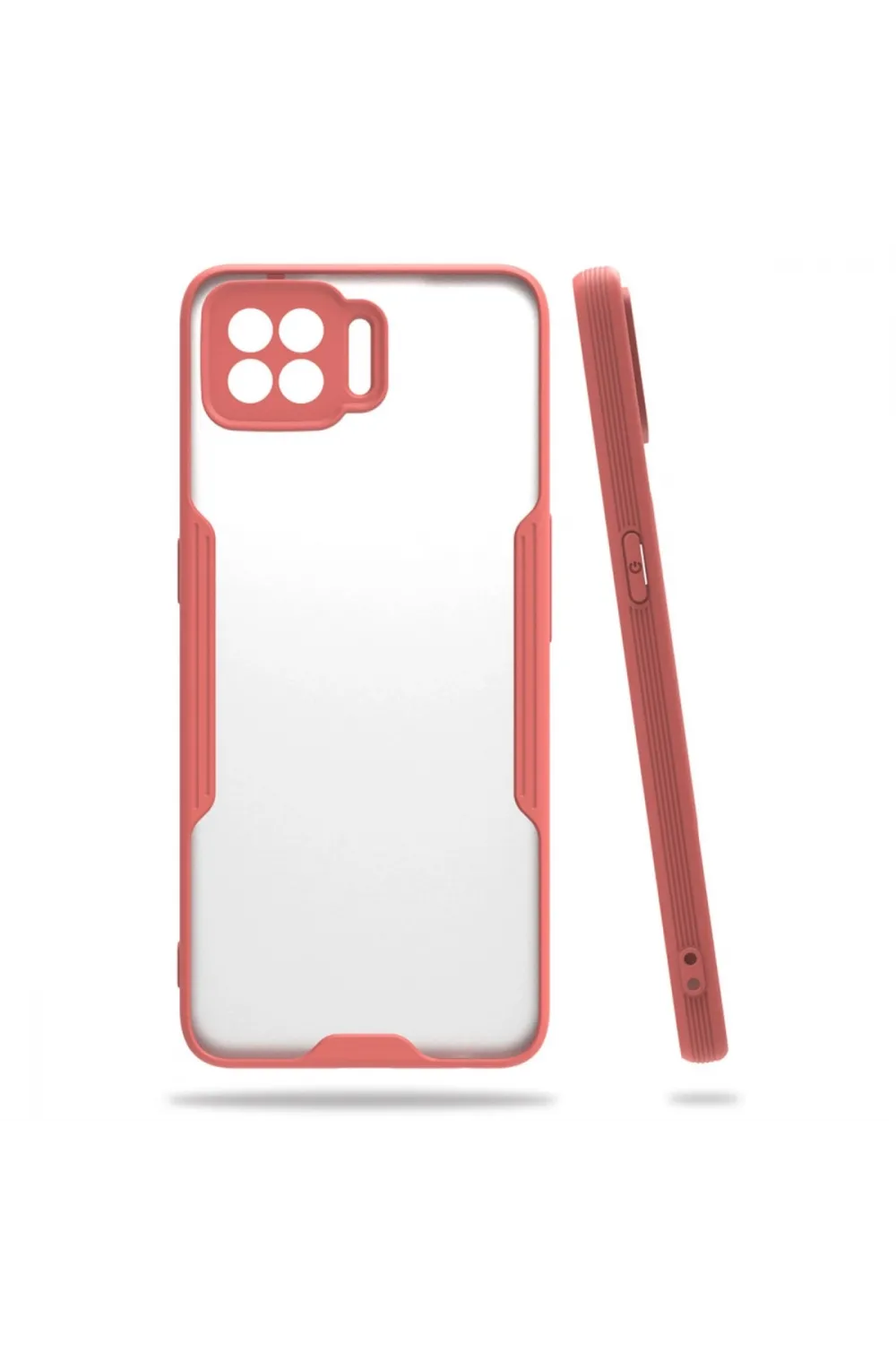 Oppo A73 Kılıf Platin Silikon - Pembe