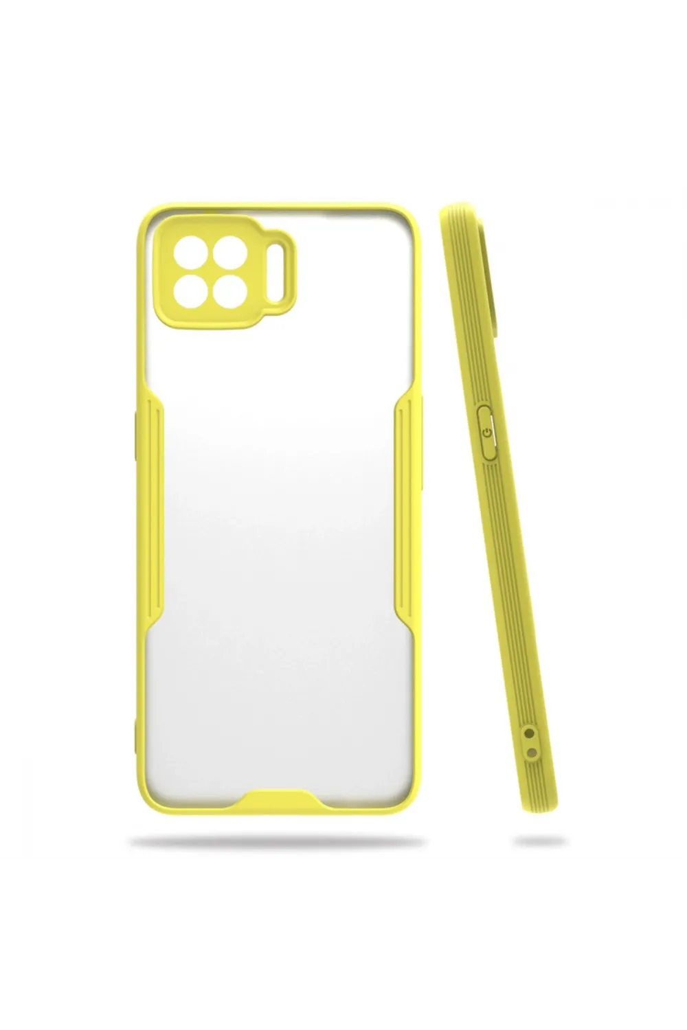 Oppo A73 Kılıf Platin Silikon - Sarı