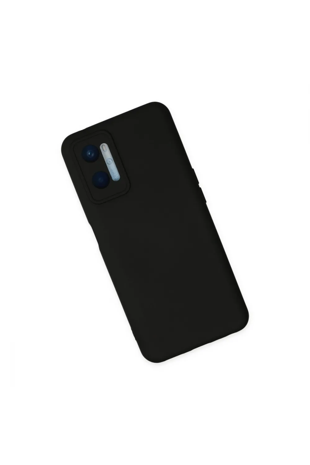 Oppo A96 Kılıf Nano İçi Kadife Silikon - Siyah