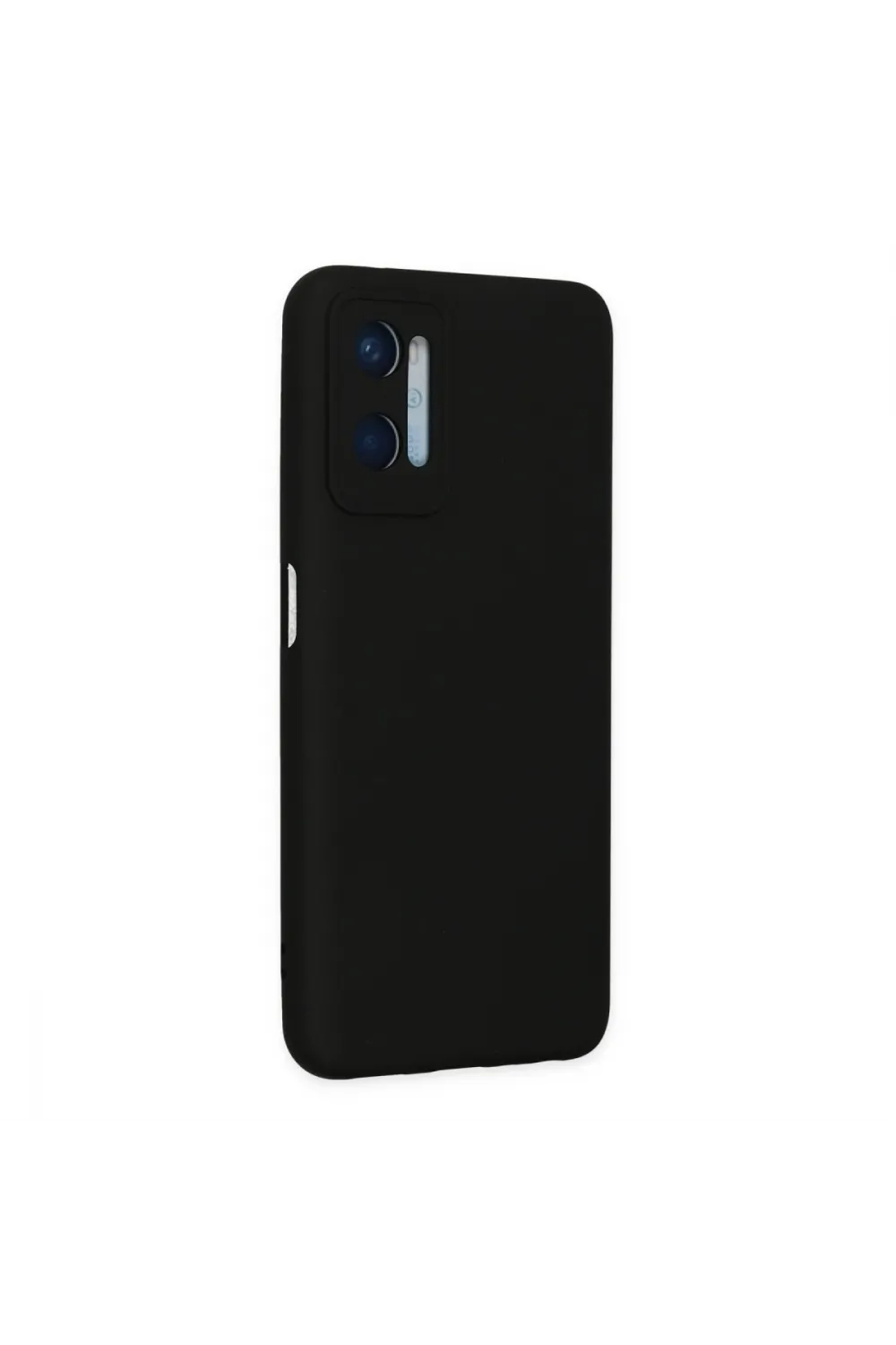 Oppo A96 Kılıf Nano İçi Kadife Silikon - Siyah