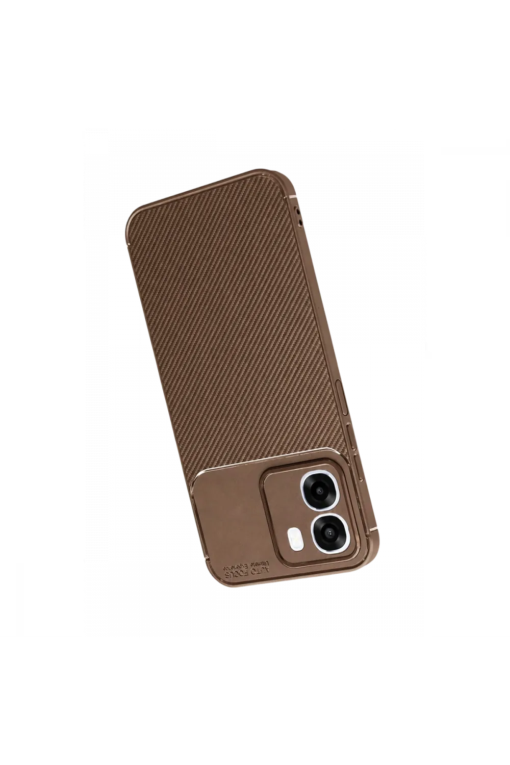 Oppo Oppo A6t 5g Auto Focus Karbon Kapak - Kahverengi