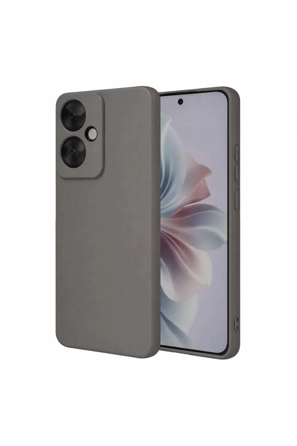 Oppo Reno 11f Kılıf First Silikon - Gri