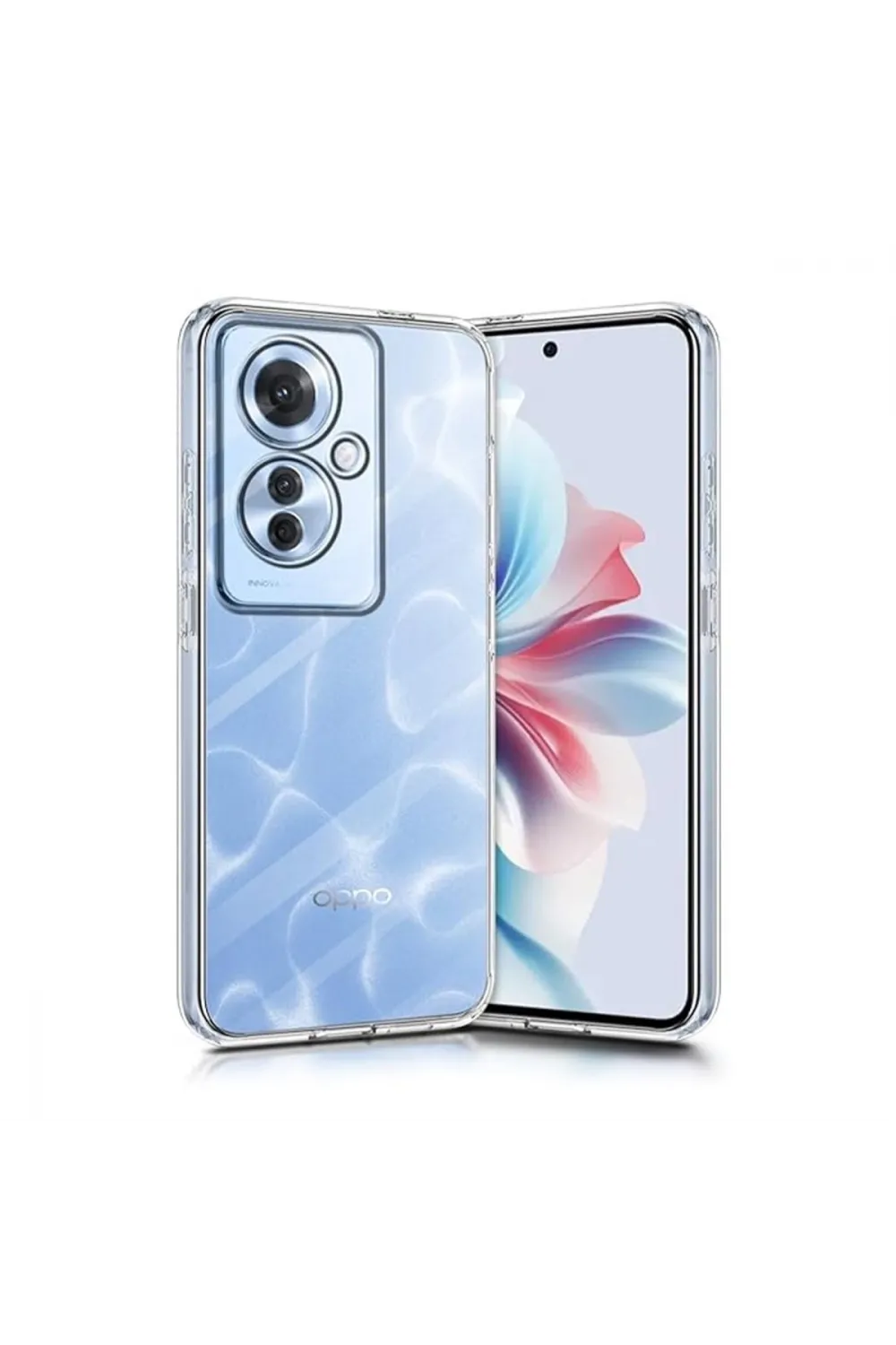 Oppo Reno 11f Kılıf Lüx Şeffaf Silikon