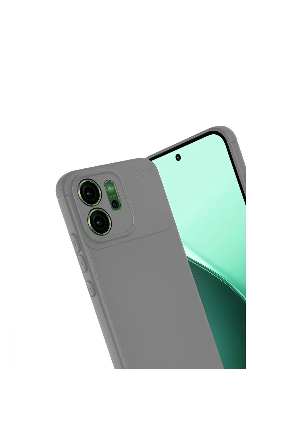 Oppo Reno 14 Auto Focus Karbon Kapak - Gri