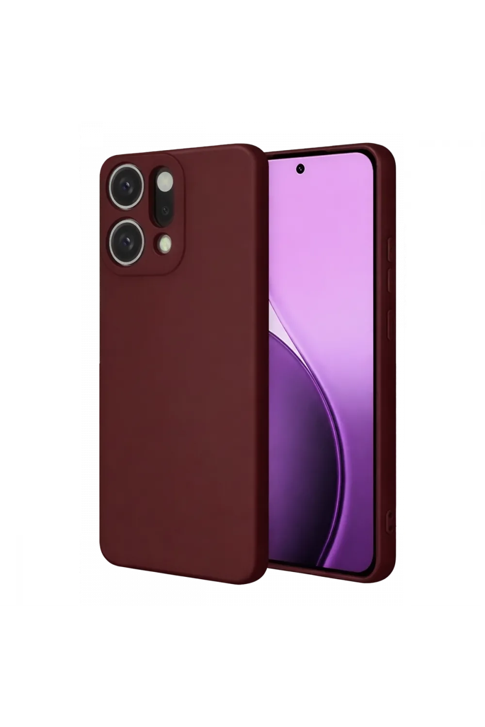 Oppo Reno 14 First Silikon - Bordo