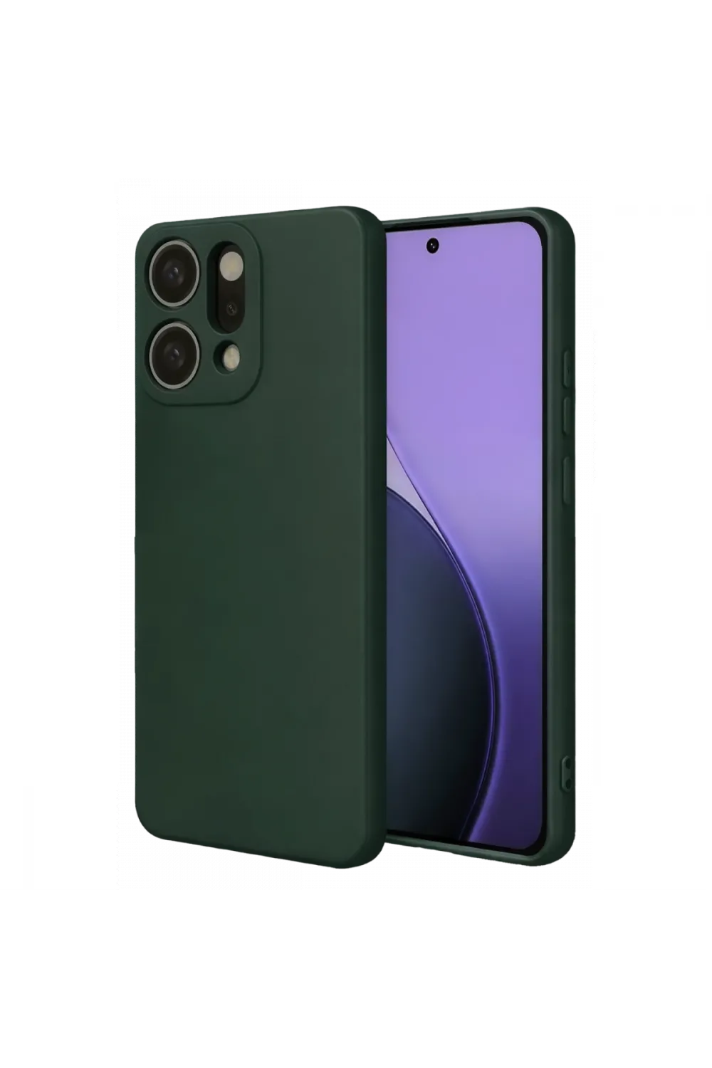 Oppo Reno 14 First Silikon - Koyu Yeşil