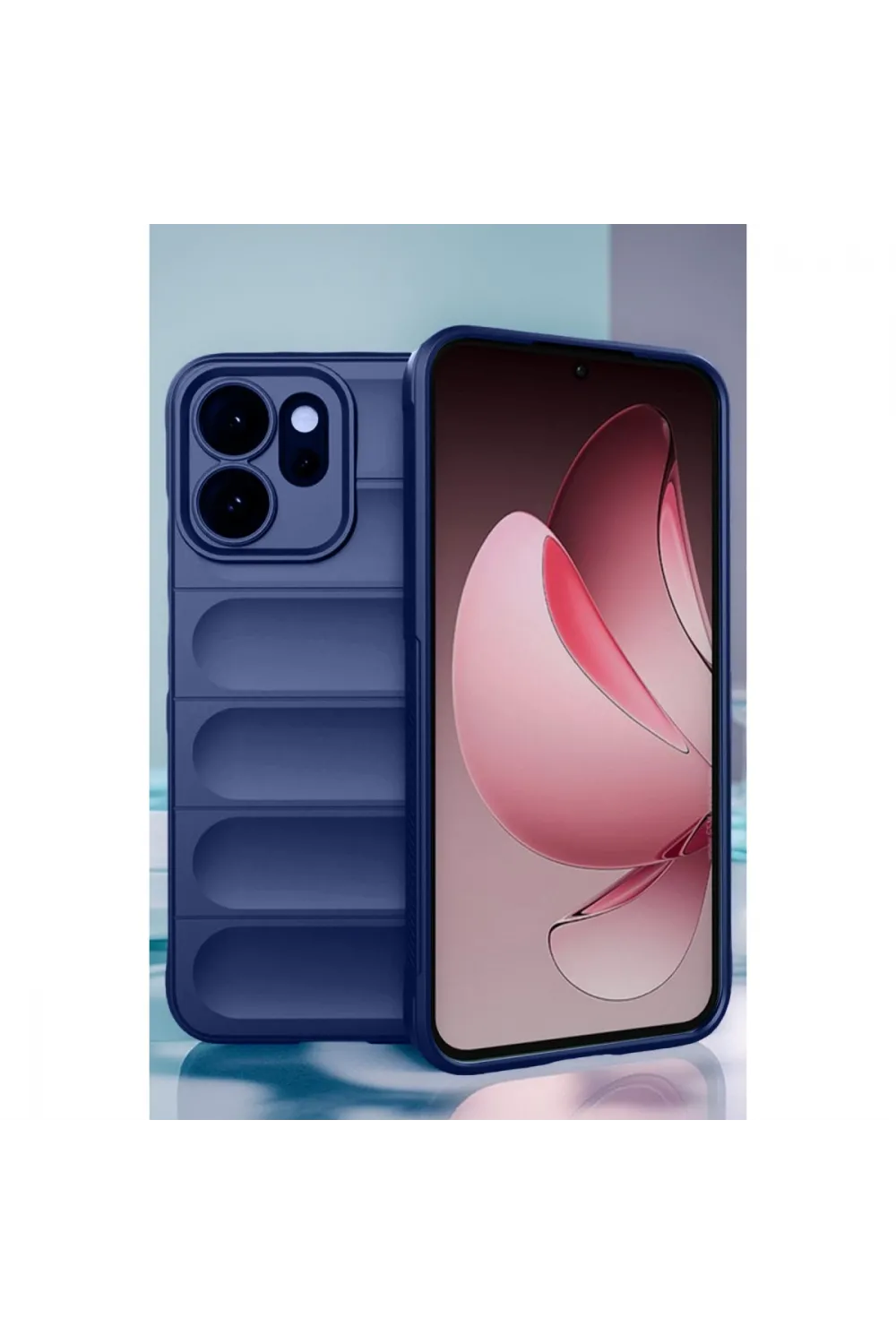 Oppo Reno 14 Optimum Silikon - Lacivert