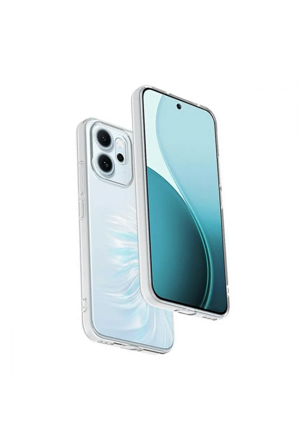Oppo Reno 14f Kılıf Lüx Şeffaf Silikon