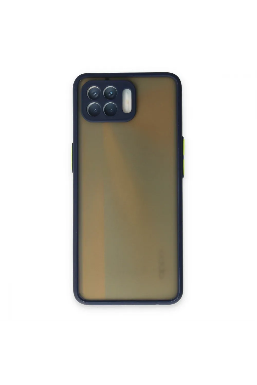 Oppo Reno 4 Lite Kılıf Montreal Silikon Kapak - Lacivert