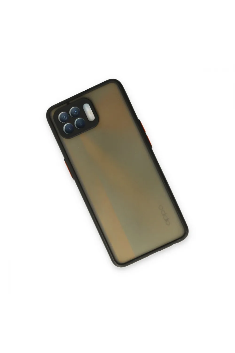 Oppo Reno 4 Lite Kılıf Montreal Silikon Kapak - Siyah