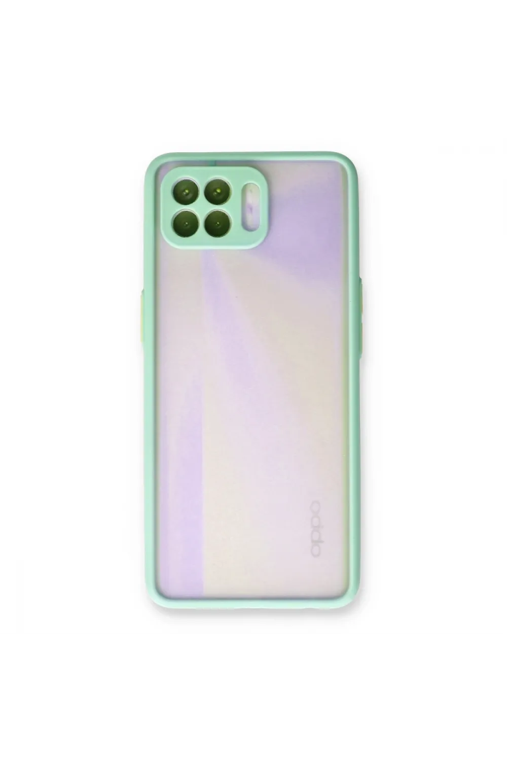Oppo Reno 4 Lite Kılıf Montreal Silikon Kapak - Turkuaz