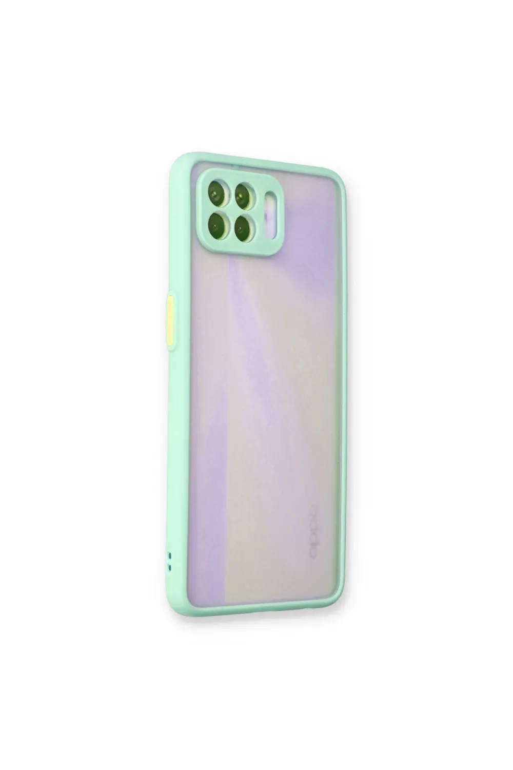 Oppo Reno 4 Lite Kılıf Montreal Silikon Kapak - Turkuaz