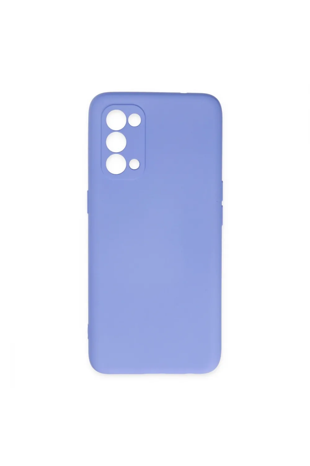 Oppo Reno 5 Kılıf Nano İçi Kadife Silikon - Lila