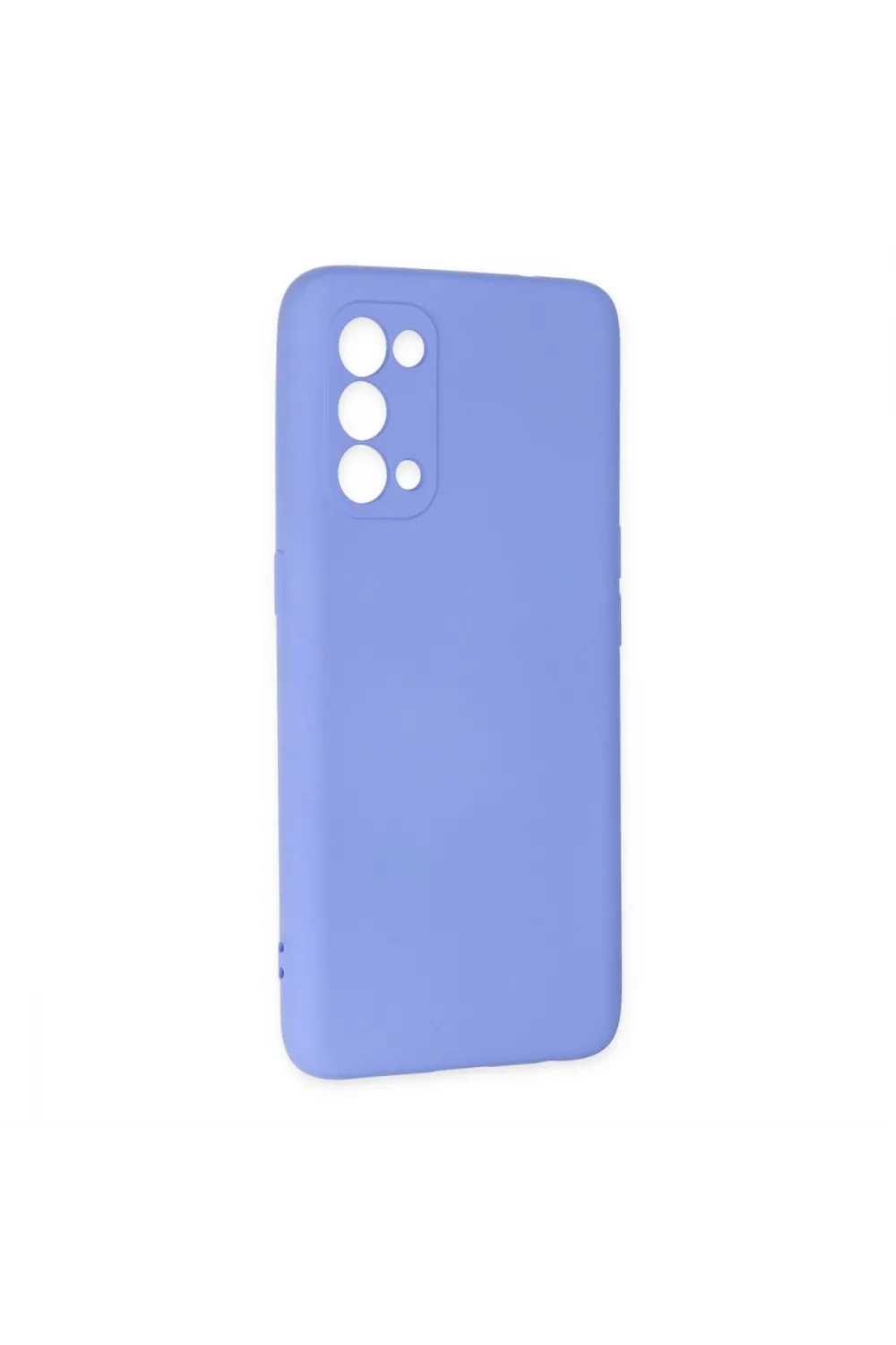 Oppo Reno 5 Kılıf Nano İçi Kadife Silikon - Lila