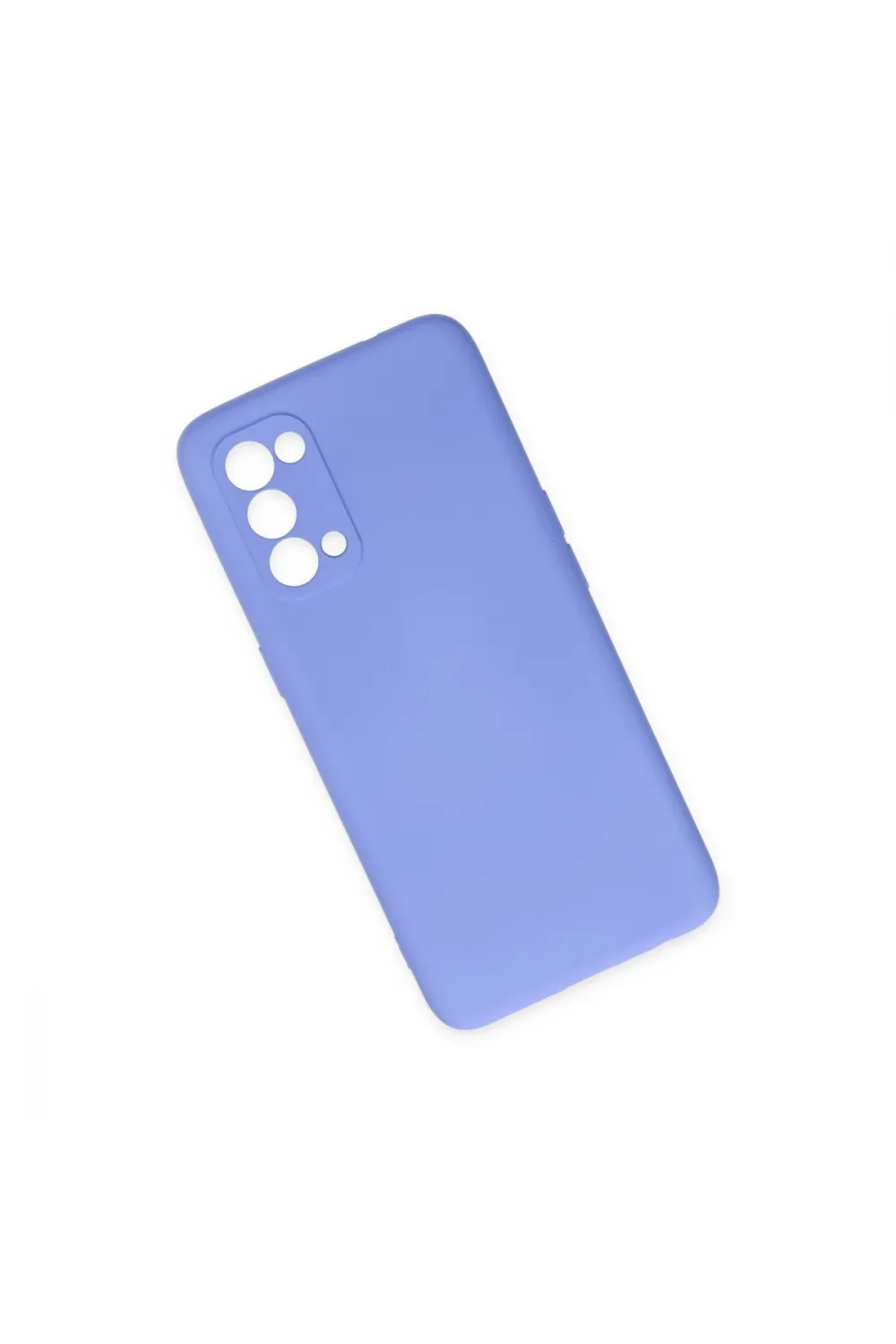 Oppo Reno 5 Kılıf Nano İçi Kadife Silikon - Lila