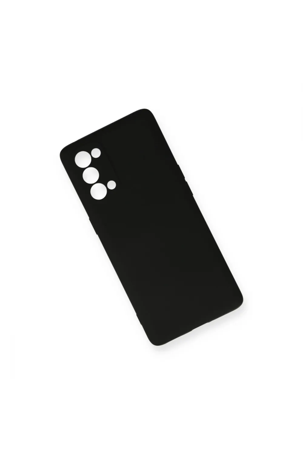 Oppo Reno 5 Kılıf Nano İçi Kadife Silikon - Siyah