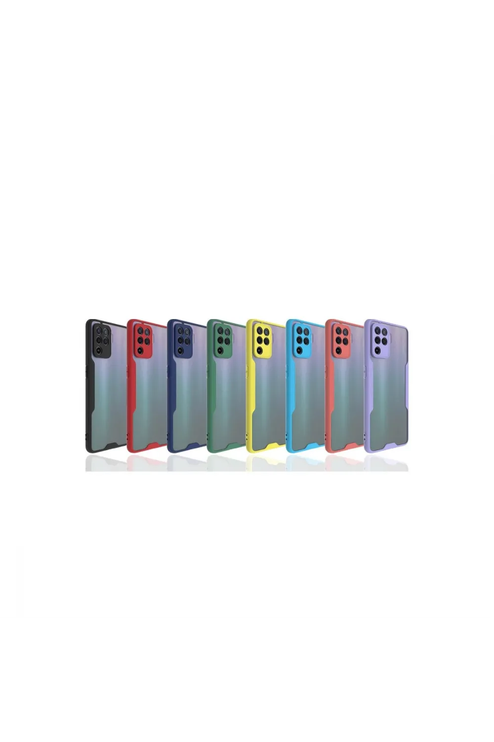 Oppo Reno 5 Lite Kılıf Platin Silikon - Sarı