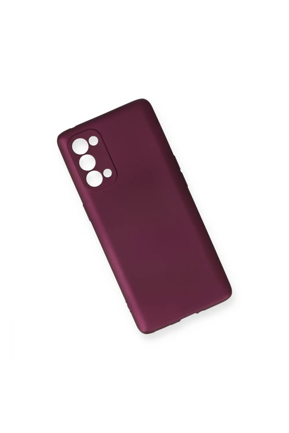 Oppo Reno 5 Pro Kılıf First Silikon - Mürdüm