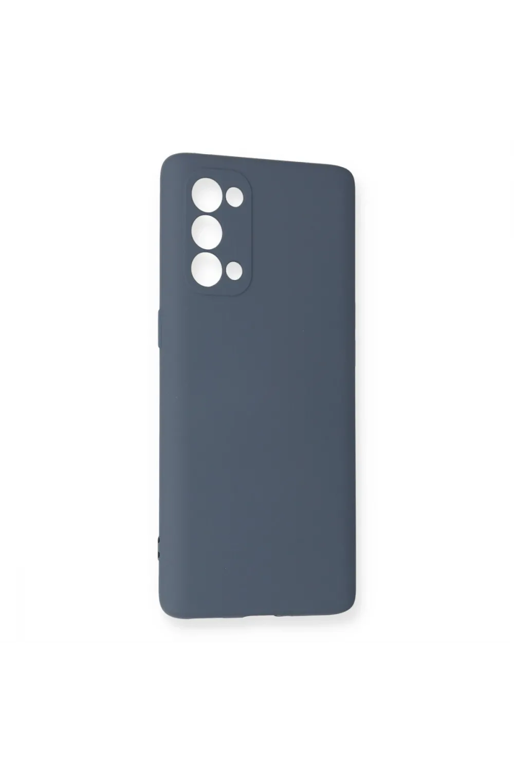 Oppo Reno 5 Pro Kılıf Nano İçi Kadife Silikon - Gri