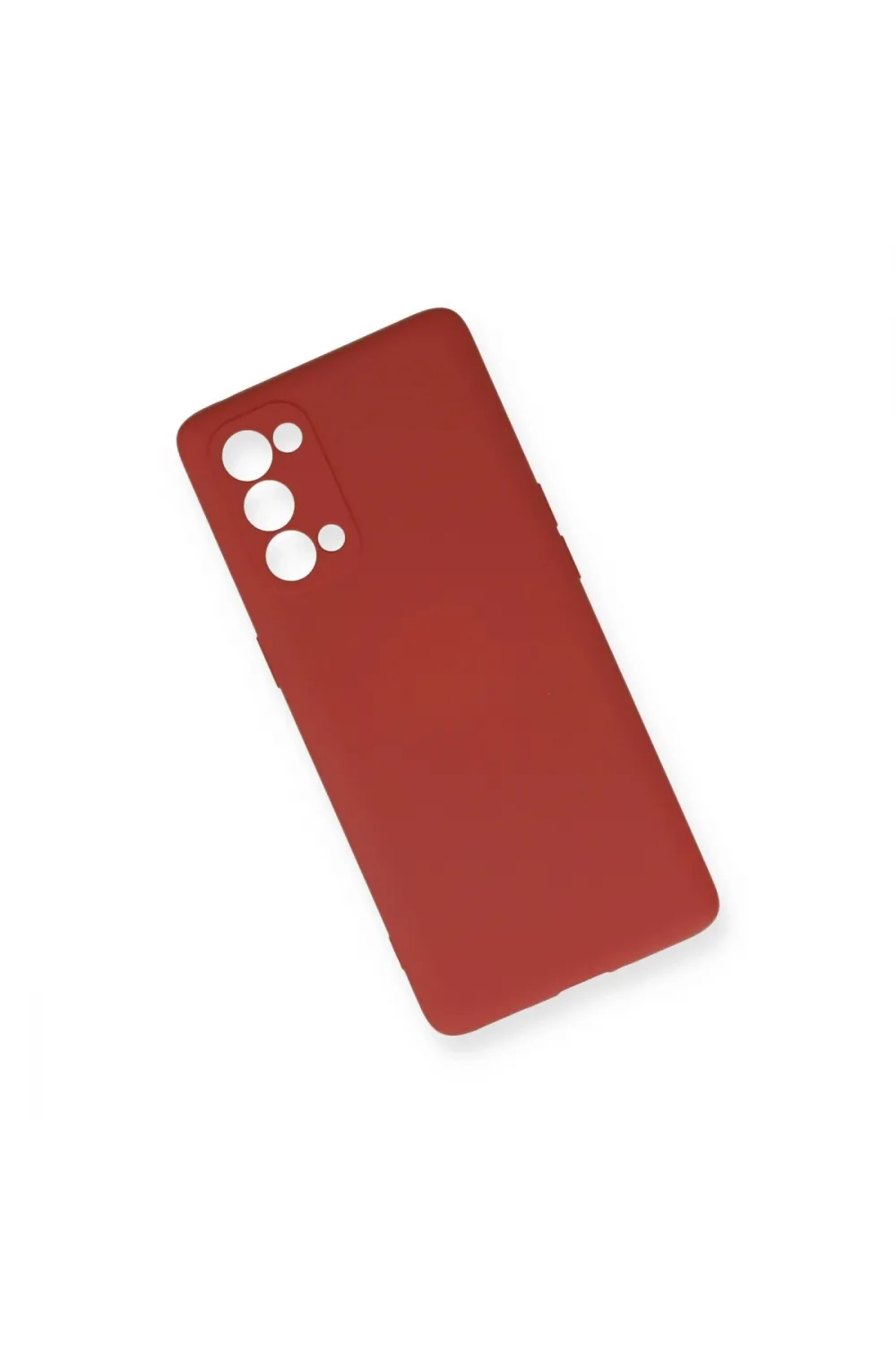 Oppo Reno 5 Pro Kılıf Nano İçi Kadife Silikon - Kiremit