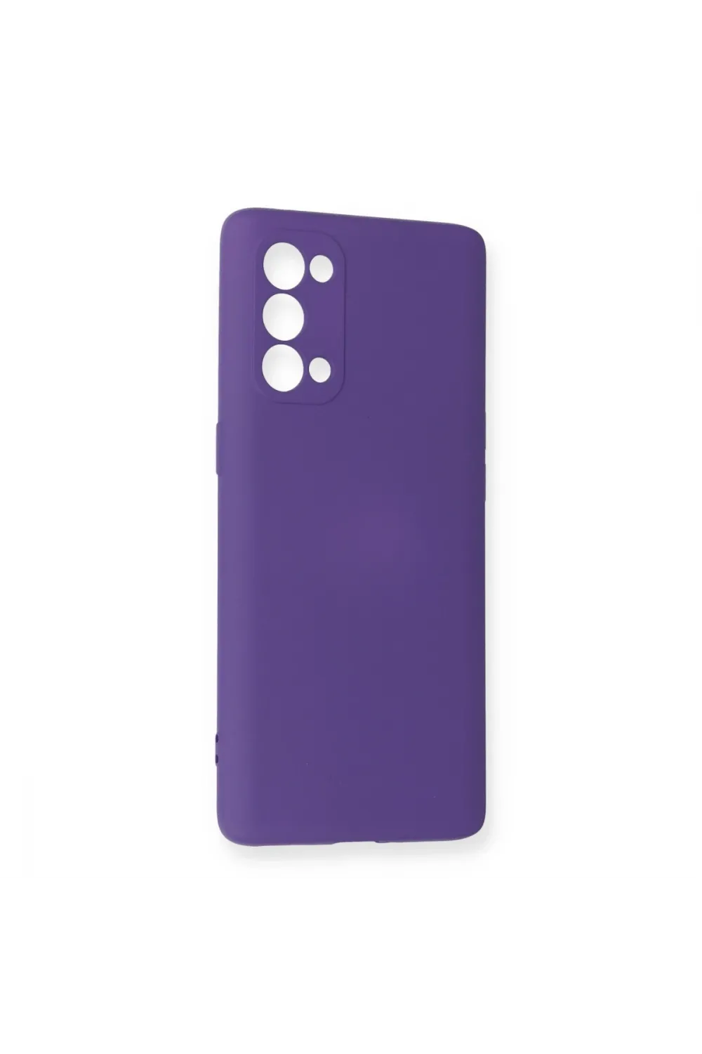 Oppo Reno 5 Pro Kılıf Nano İçi Kadife Silikon - Mor