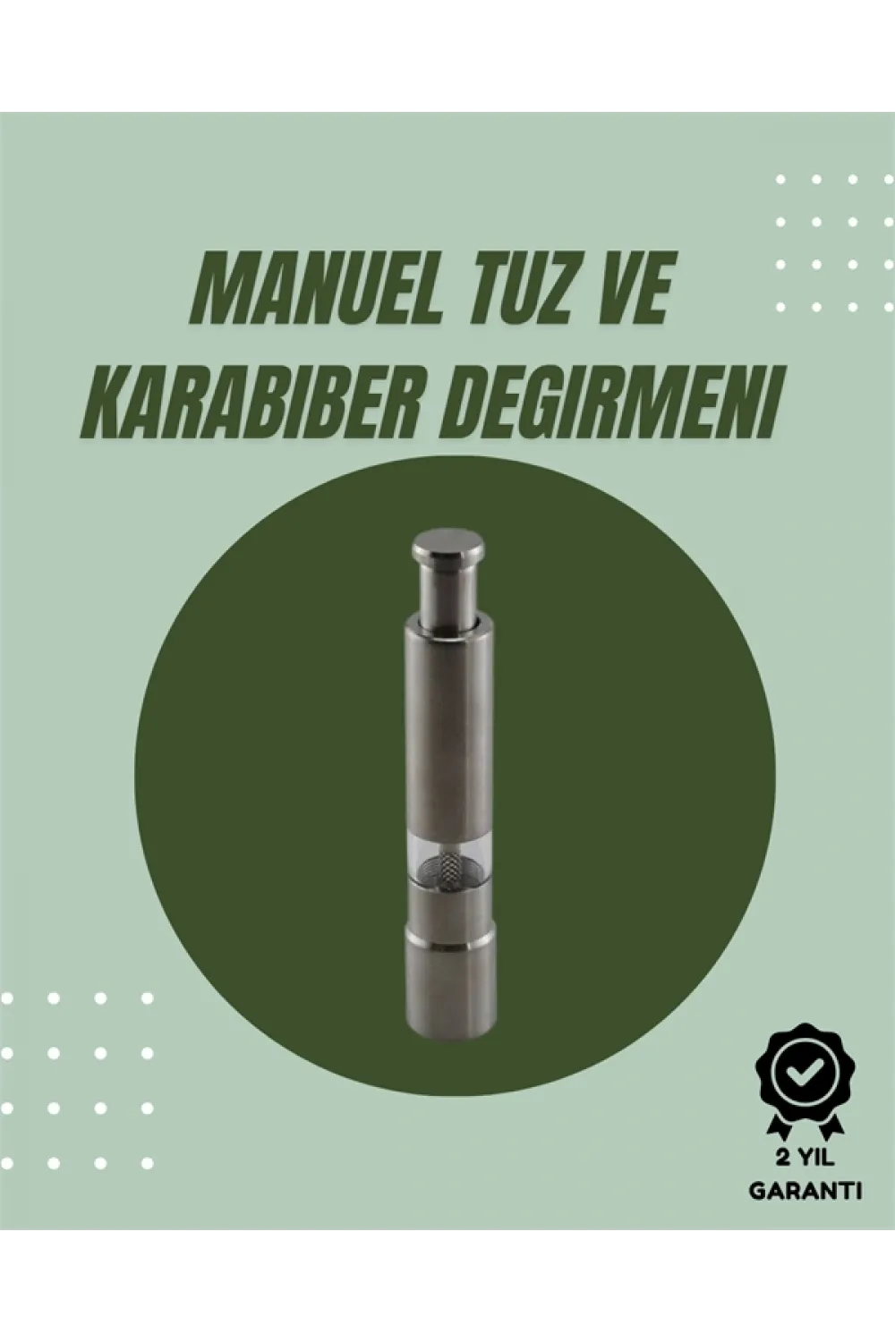 Orta Boy Kararbiber Ve Tuz Öğütücü – Kolay Kullanım, Şık Tasarım