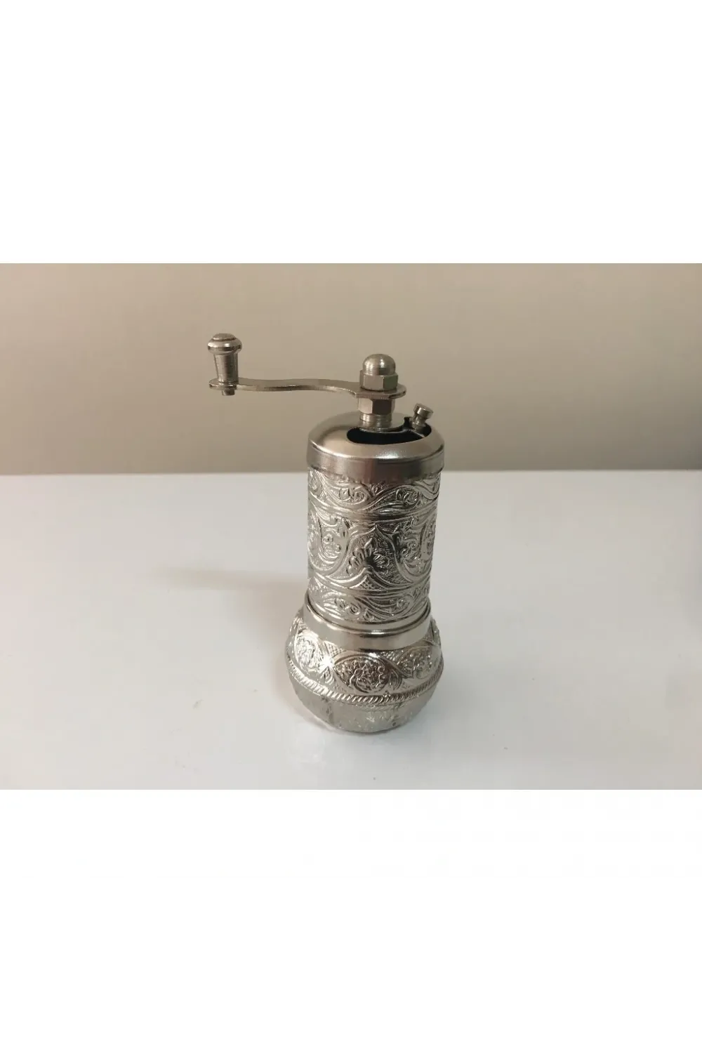 Osmanlı Motifli Kahve Ve Baharat Değirmeni Bakır