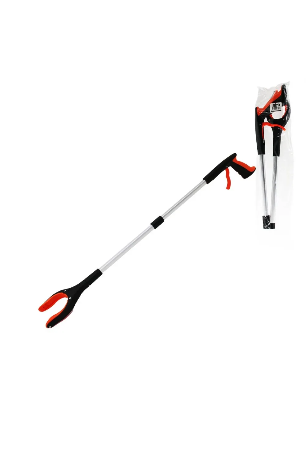 Otomatik= Bas--tut Katlanabili Boru Çöp Toplama Kıskacı 83cm Çok Amaçlı Tutacak