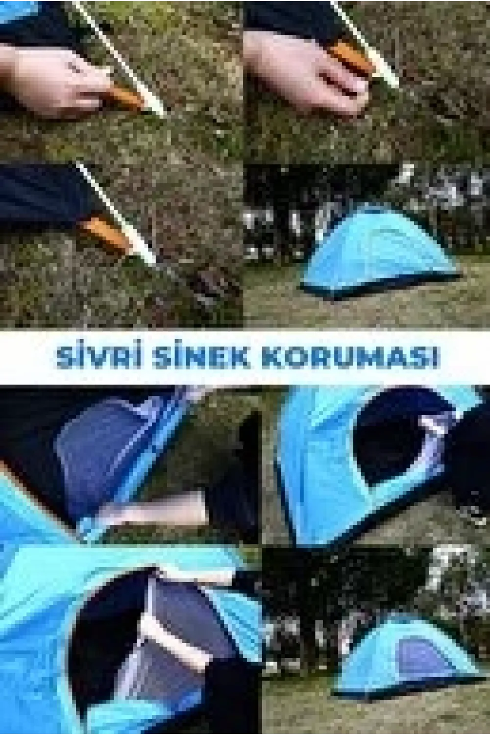 Otomatik Havada Açılan Su Geçirmez Çadır 4 Kişilik