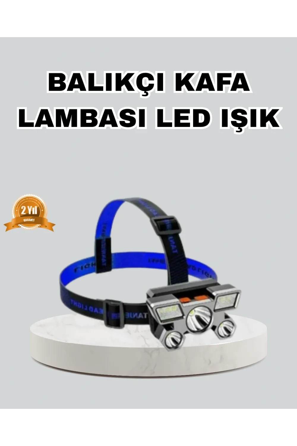 Outdoor Ve Gece Balıkçılığı İçin Led Kafa Lambası – Usb Şarjlı, 60° Ayarlanabilir Far