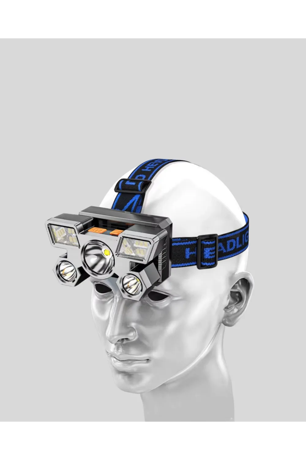 Outdoor Ve Gece Balıkçılığı İçin Led Kafa Lambası – Usb Şarjlı, 60° Ayarlanabilir Far