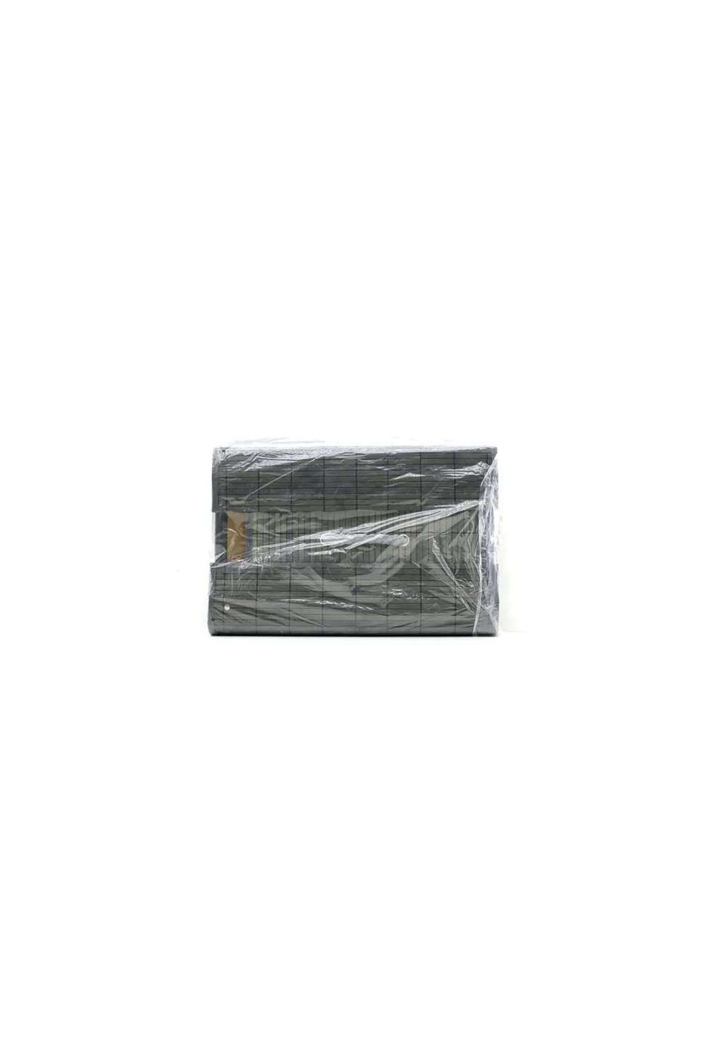 Oval Bambu Kenarlı 3lü Organizer Sepet Seti - Gri