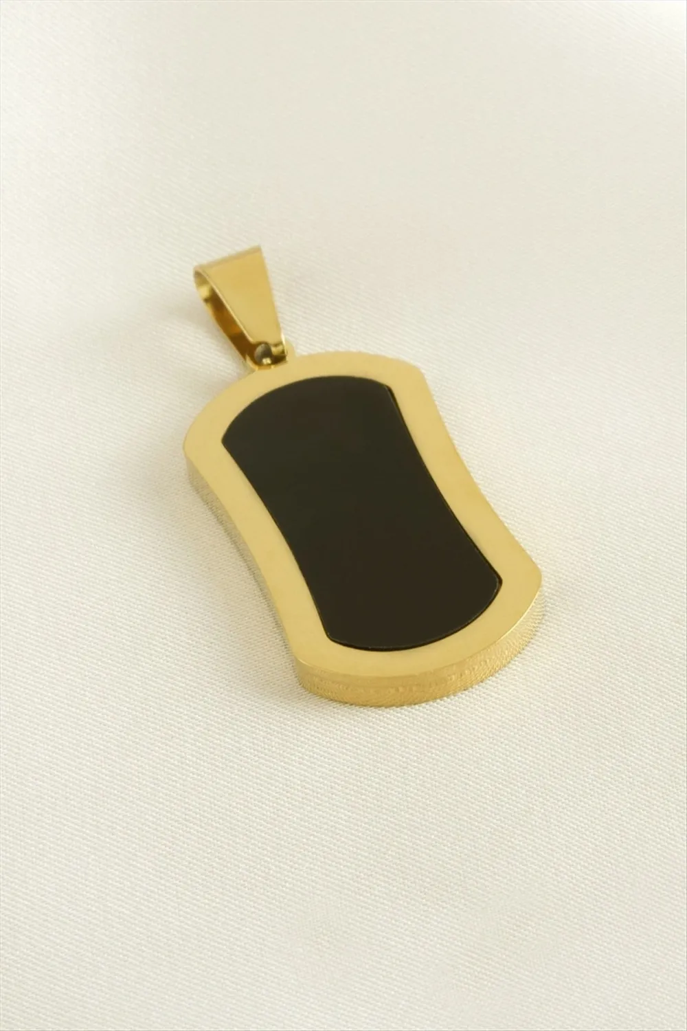 Oval Çelik Kolye Ucu 1,5*3 cm