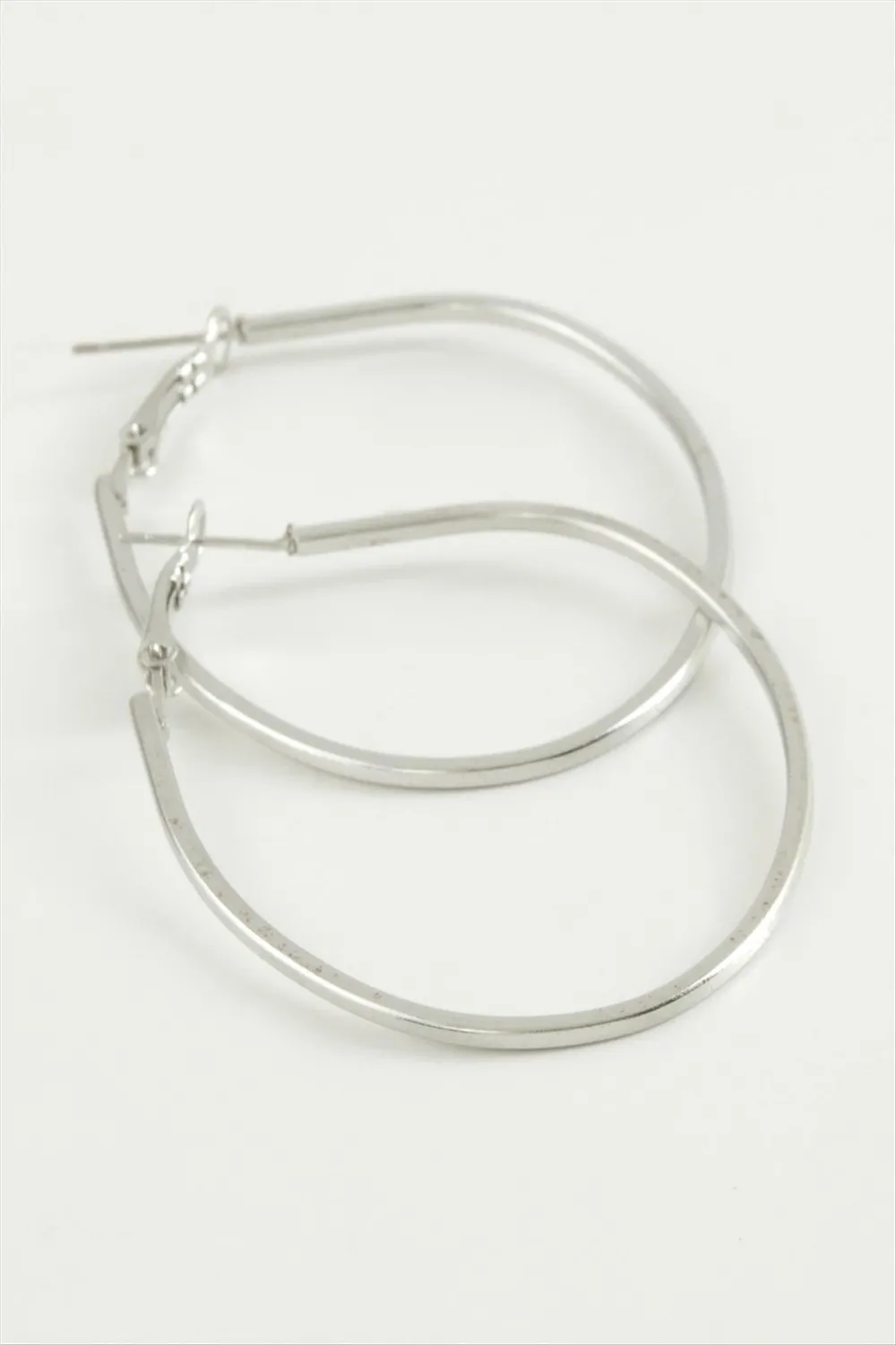 Oval Halka Küpe 4,5 cm