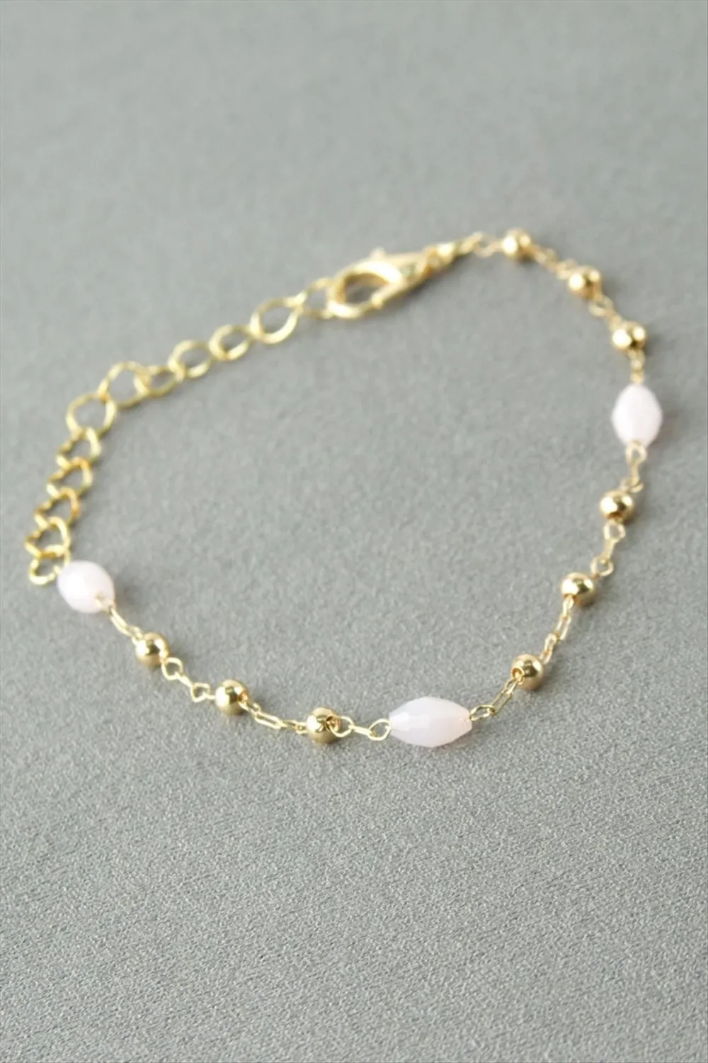 Oval Kristal Taşlı Bileklik