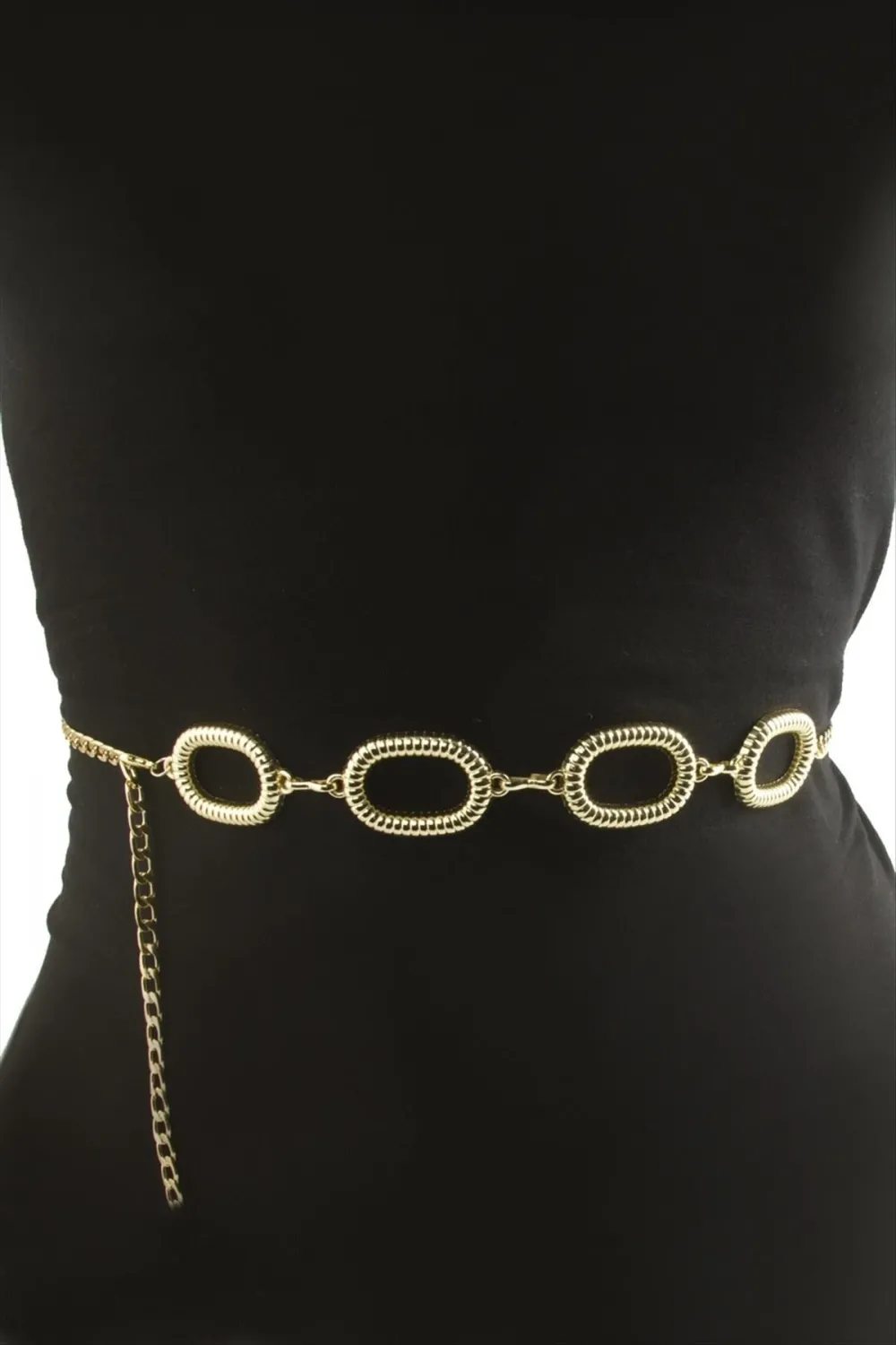 Oval Metal Zincir Kemer