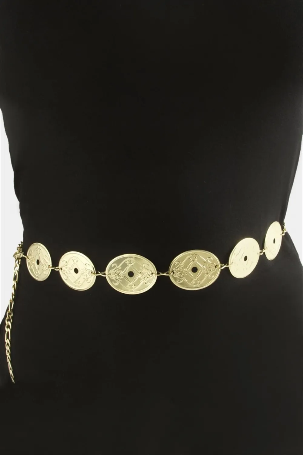 Oval Metal Zincir Kemer