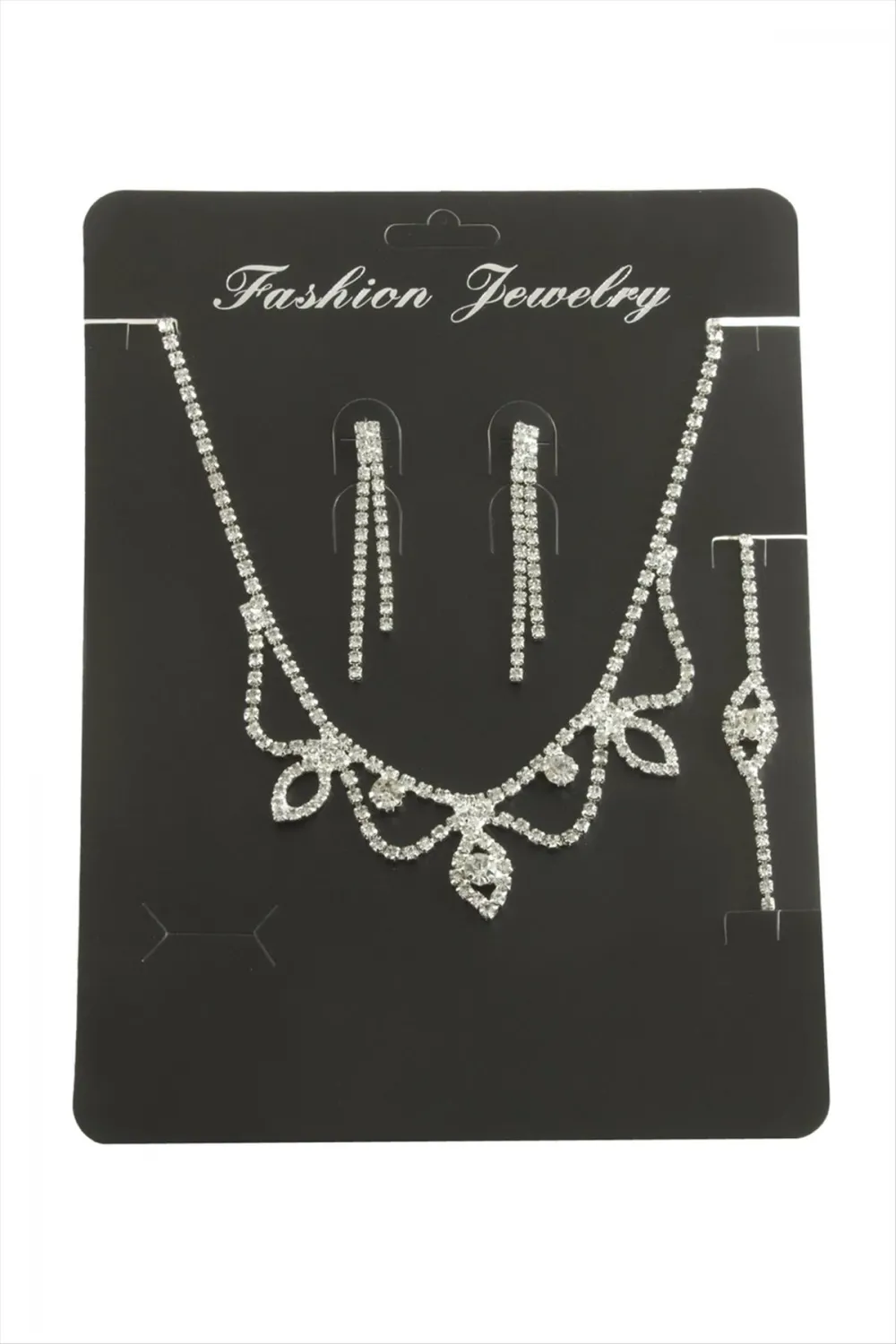 Oval Taşlı Set Kolye