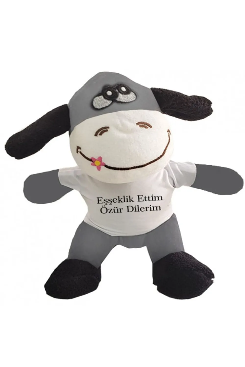 Oyuncak Peluş Eşeklik Ettim Tişörtlü Eşek