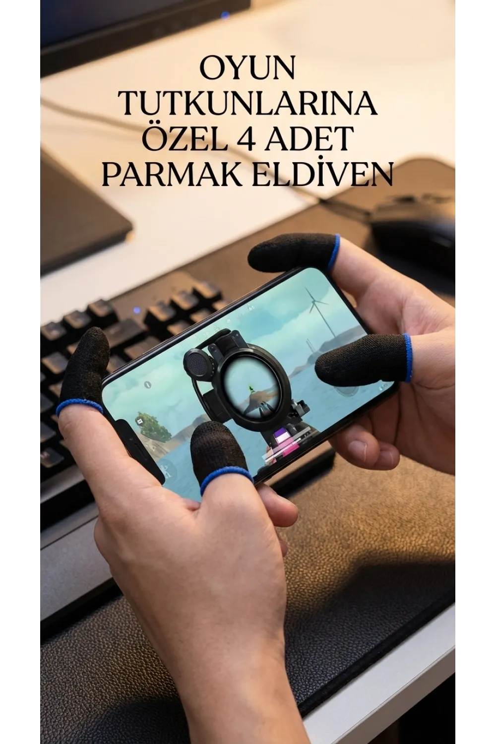 Oyuncu Eldiveni Ergonomik Hassasiyet Dayanıklı Tasarım Kontrol Rahatlığı