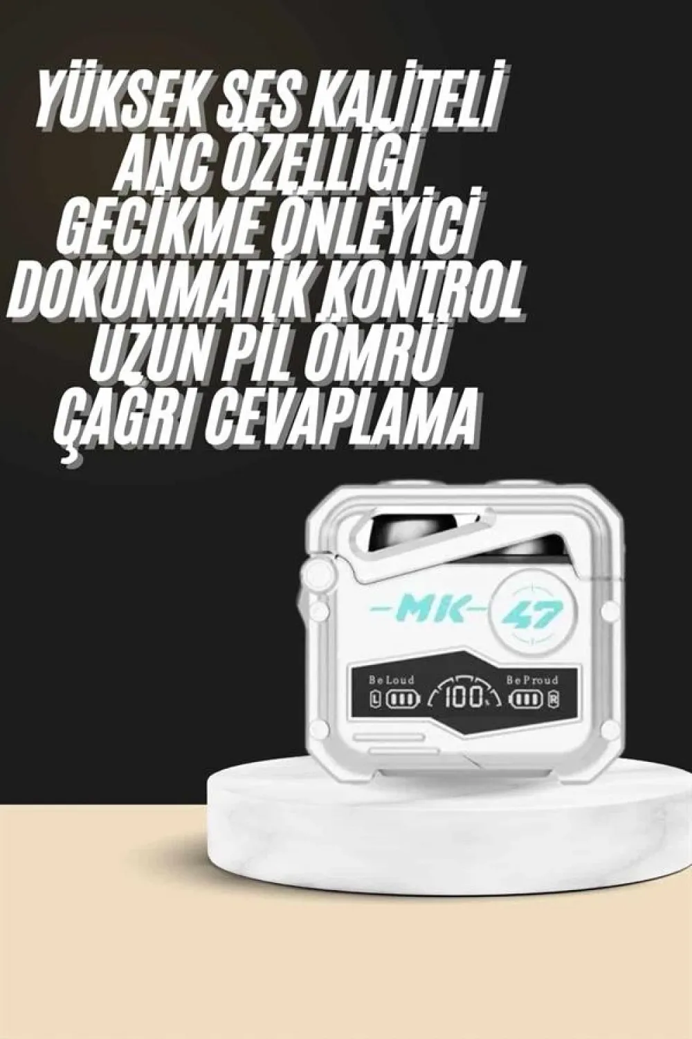Oyuncu Kulaklığı Yeni Mekanik Kablosuz Kulaklık İos Android Uyumlu