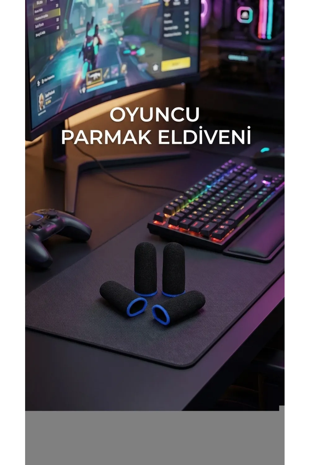 Oyuncu Parmaklık Eldiven Hassas Kontrol Konforlu