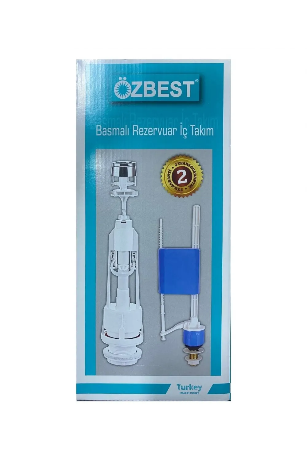 Özbest Su Tasarruflu Basmalı Klozet Rezervuar İç Takımı  Uyumlu ve Dayanıklı