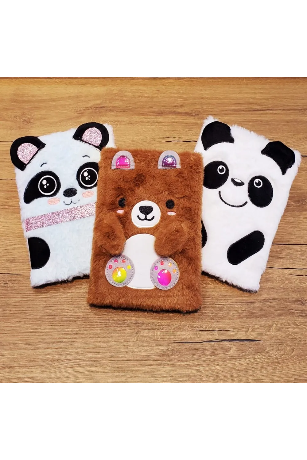 Panda Tasarımlı Peluş Defter