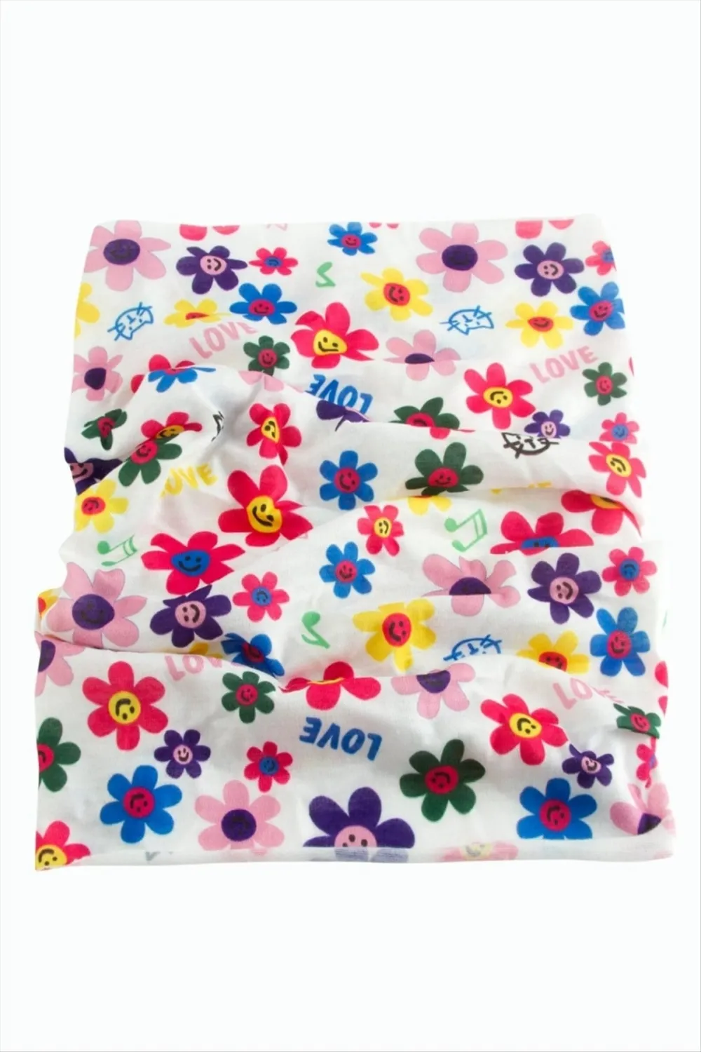 Papatya Desenli Baff Boyunluk