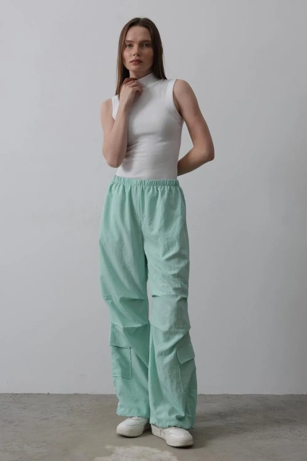 Paraşüt Cargo Pantolon - Mint
