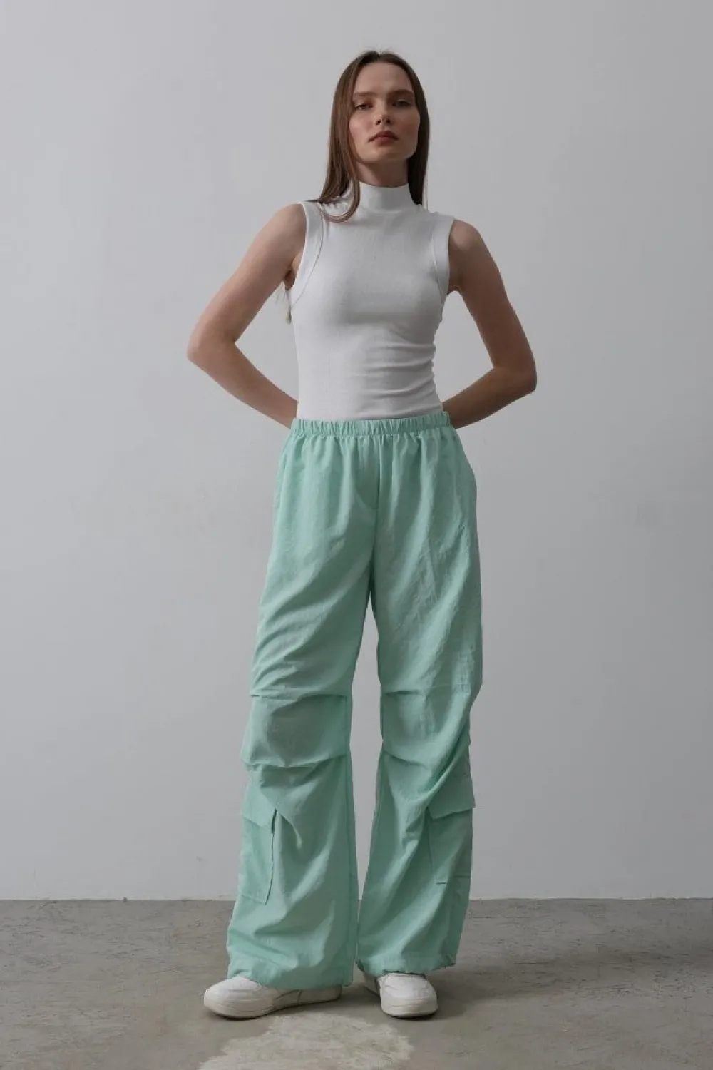 Paraşüt Cargo Pantolon - Mint
