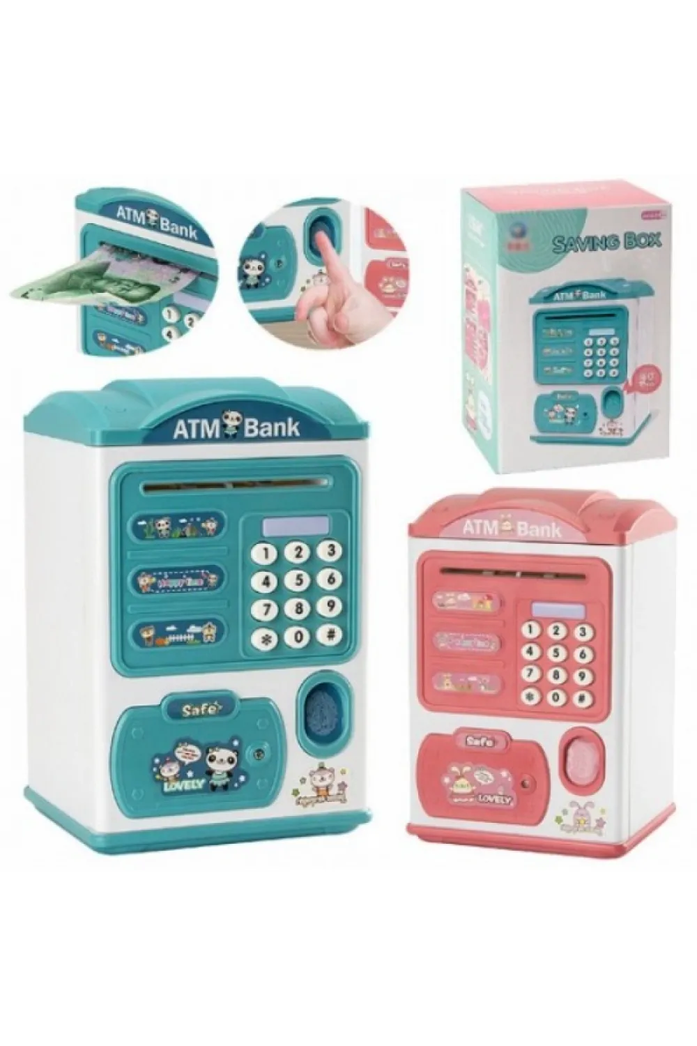 Parmak İzi ve Şifreli Elektronik ATM Kumbara
